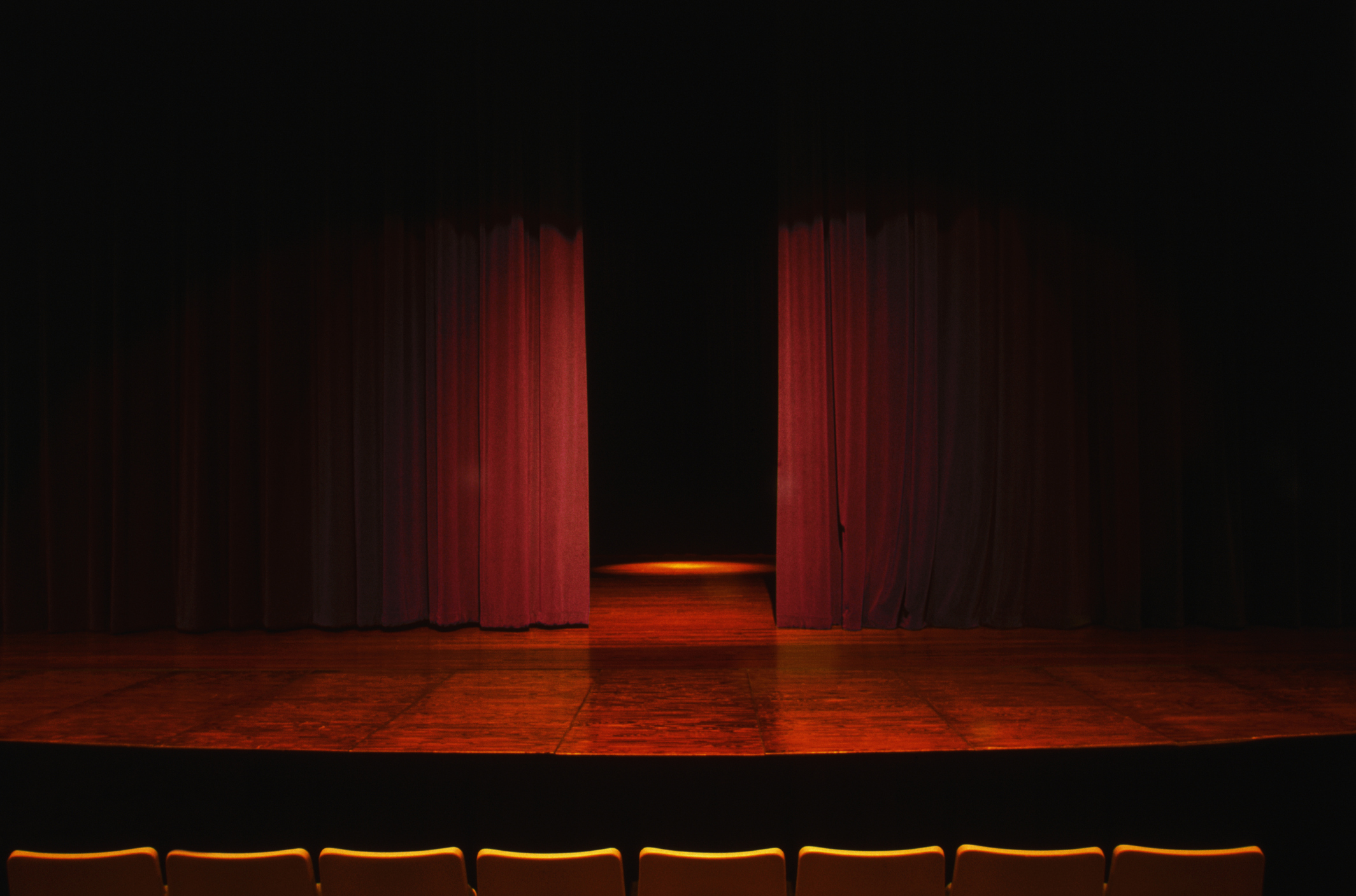 Curtains on a stage.