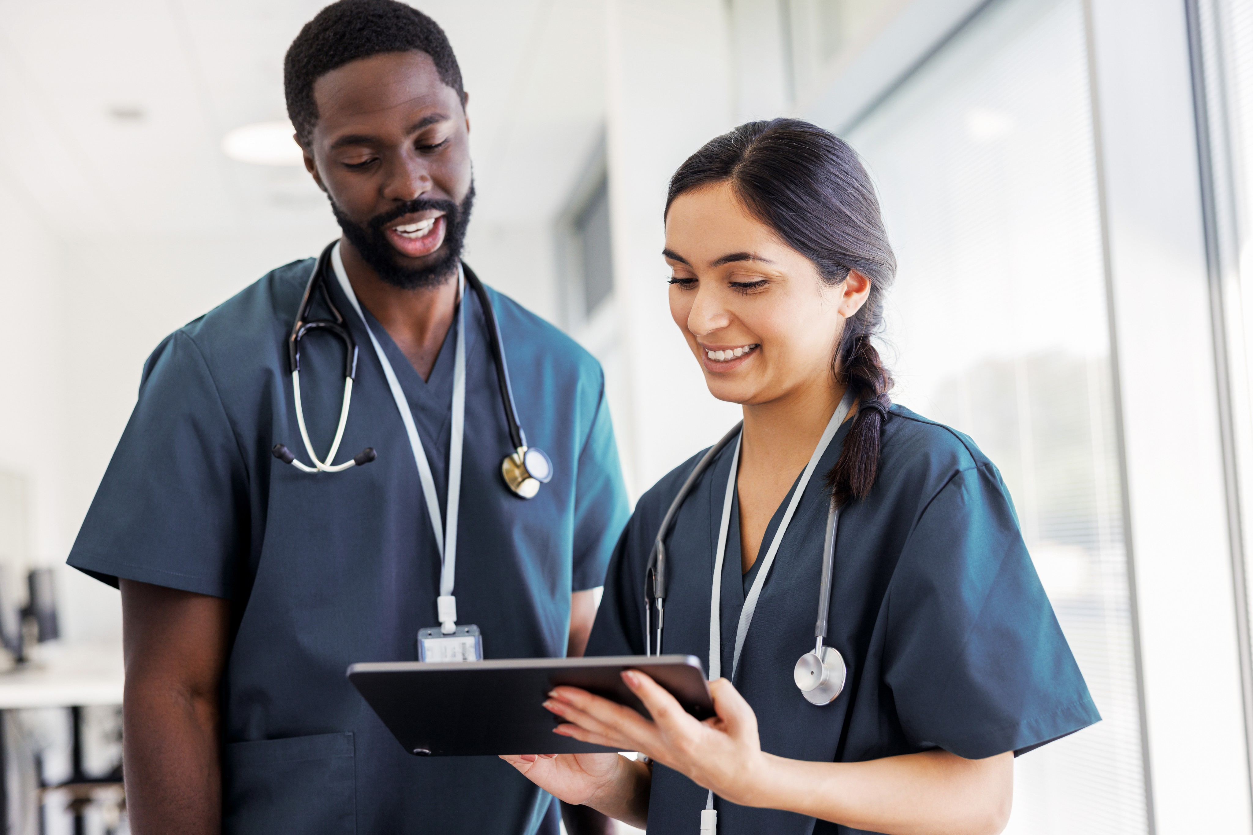 Portrayal of a Capella University online nursing student in a healthcare facility