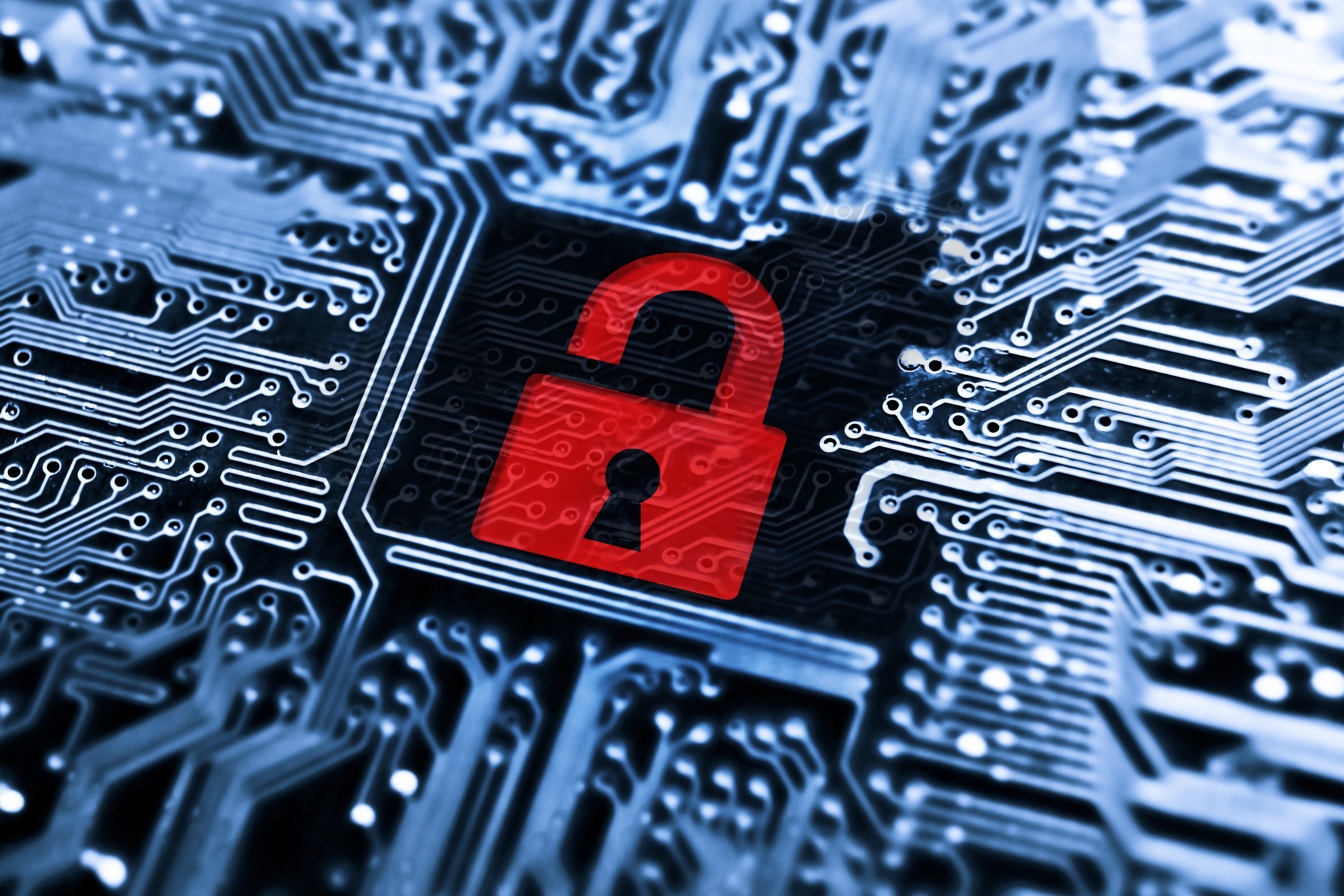 Portrayal of cybersecurity breach.